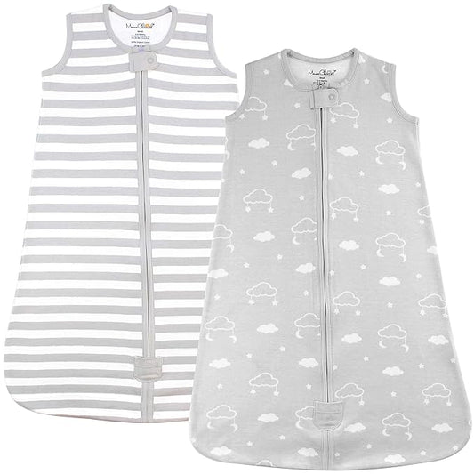 Mama Cheetah Baby Sleep Sack 0.5 TOG, Organic Cotton Baby Wearable Blanket with Two-Way Zipper, Swaddle Transition Baby Sleeping Bag for Newborn Infant Toddler Boy Girl, 0-6 Months