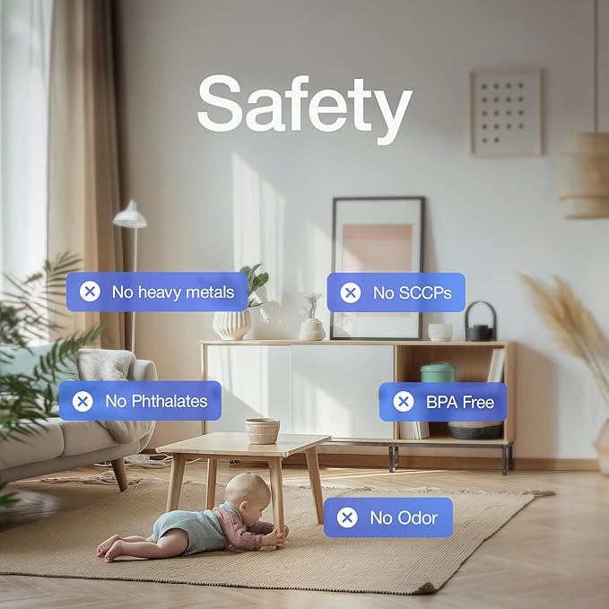 UXU Corner Protector for Baby, Guards - Furniture Corner & Edge Safety Bumpers - Baby Proof & Cushion to Cover Sharp Furniture & Table Edges - Clear and Transparent - (Pack of 18)