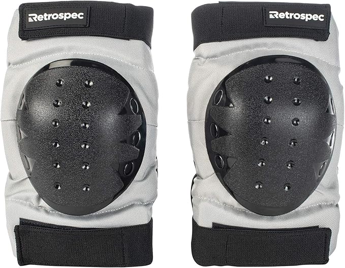 Retrospec Knee Pads, Elbow Pads & Wrist Guards for Men, Women & Kids - Protective Gear for Skateboarding, Roller Skate, Rollerblade, BMX & Scooter - Multi Sport Pad Set