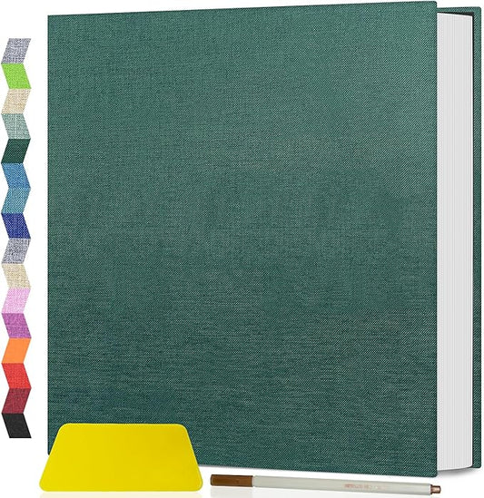 Popotop Photo Album Self Adhesive Scrapbook Album for 4x6 5x7 8x10 Pictures DIY Photo Book as Scrapbooking Supplies Kits, Birthday Gifts for Women Mom Wedding Baby Family Travel