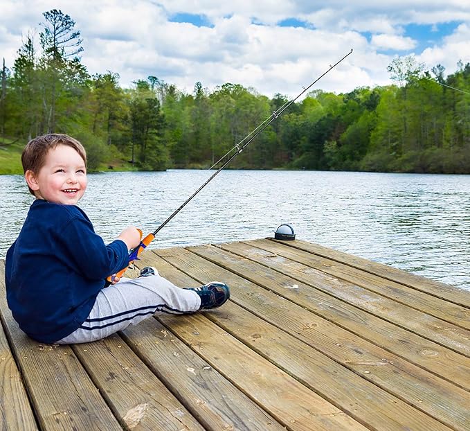 Urban Deco Kids Fishing Pole Set Portable Telescopic Kids Fishing Rod and Reel Combo Kit with Tackle Box for Beginners, Boys,Girls,Youth,Children