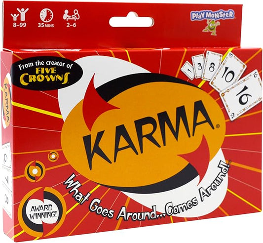 KARMA Card Games for Kids – Kids, Family Games Night, Multi-Player, Screen Free, Travel Games, Playing Cards, What Goes Around, Comes Around, Ages 8+