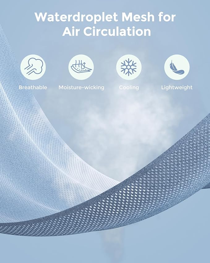 Momcozy Baby Carrier AirMesh - The Perfect Summer Water Sling for Newborns to Toddler 8-35 lbs - Cooling, Breathable and Lightweight Baby Wrap, Nice for Summer, Pool, Beach, Swimming, Light Blue