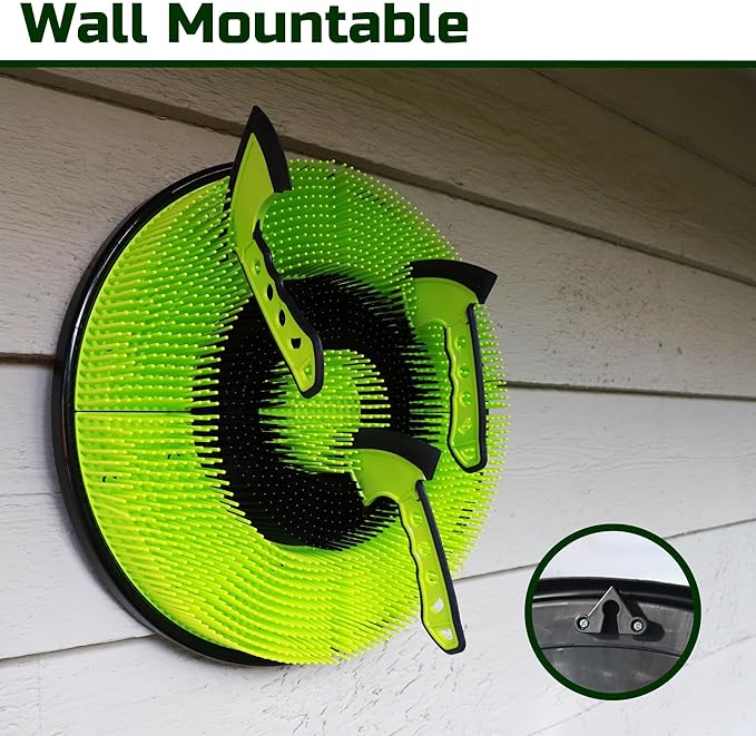 Leeray 3-in-1 bristle axe target board game - throwing target game set with throwing axes, lawn darts, and ninja throwing stars - axe throwing game for backyard outdoor games for kids and adults