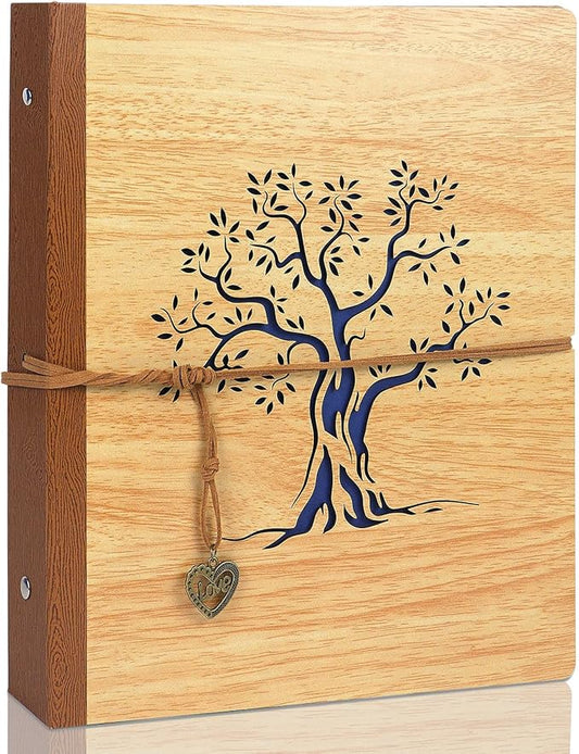 ZEEYUAN 5x7 Small Photo Album Holds 200 Photos Mothers' Day Gift for Mom from Daughter Son Gifts for Grandma/Fathers Gifts for Dad/ 5x7 Family Album Memory Photo Book