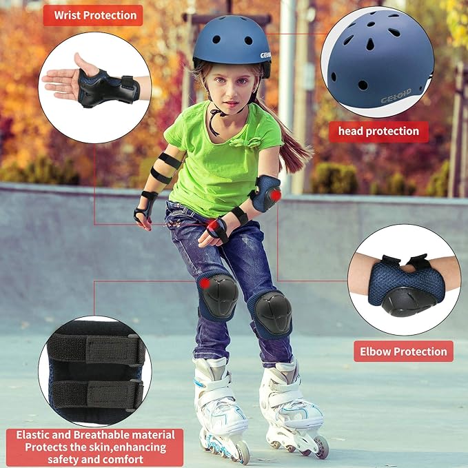 Kids Bike Helmet,Toddler Skateboard Helmets for Ages 2-3-5-8-14 Years Boys Girls，Adjustable Multi-Sport Bicycle Skateboarding Football Roller Skating Scooter Rollerblade Balance Bike Helmet