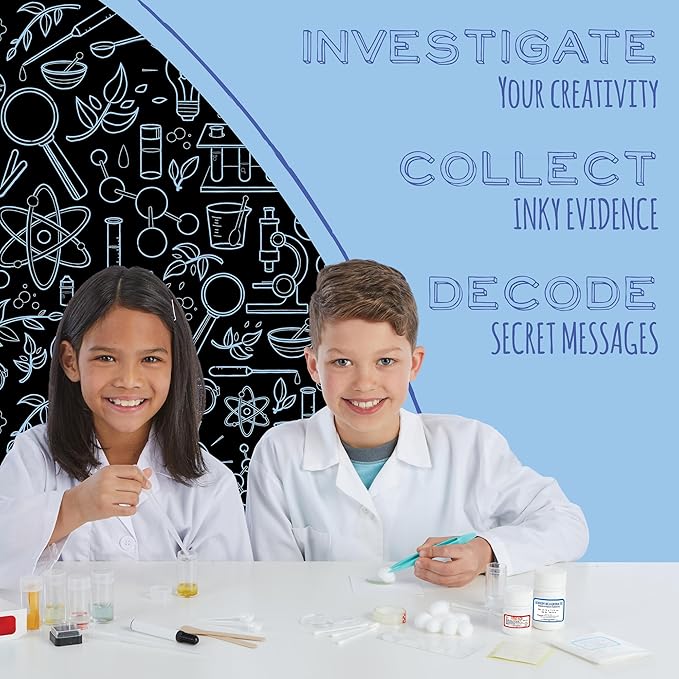 MindWare Science Academy Detective lab - Science Kits for Kids Age 8-12 - Kids Detective Kit Complete with 7 Forensics and Crime-Scene Investigations - Ages 8 and Up