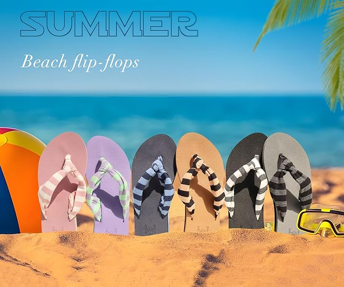 KuaiLu Flip Flops for Women with Arch Support Yoga Mat Comfortable Summer Beach Walking Thong Cushion Sandals Slip On Indoor Outdoor