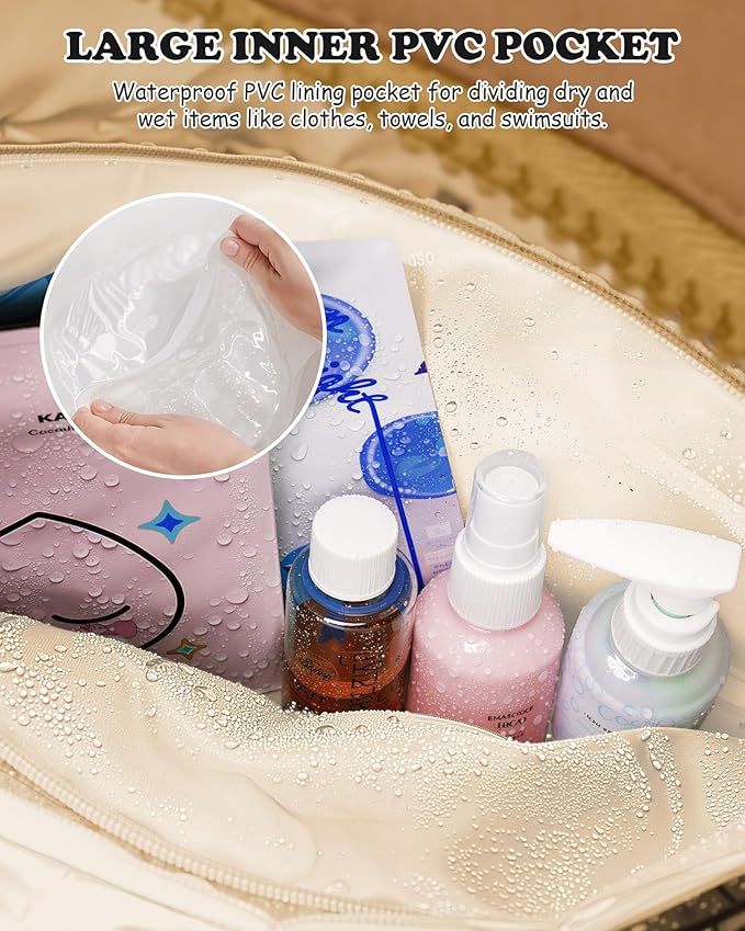 Women Trendy Stuff-Duffle Bag with Letter, Carry On Bags for Women，Overnight Bag with Wet Pocket，Lightweight Travel Bags Personalized Gym Tote with Makeup Pouch