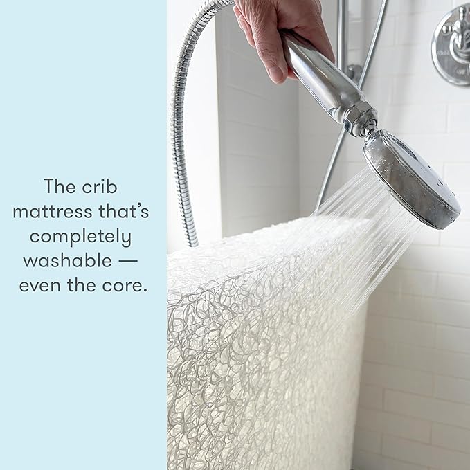 Newton Baby Crib Mattress and Toddler Bed - Waterproof - Ultra-Breathable Proven to Reduce Suffocation Risk, 100% Washable, Better Than Organic, 2-Stage Removable Cover, Deluxe 5.5" Thick - White