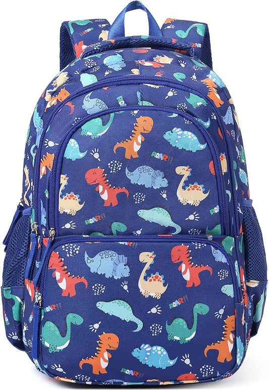 CLUCI Kids Backpack for Boys Bookbags Preschool Toddler Daycare School Bag Elementary Kindergarten Lightweight Waterproof Bluey Backpack Dinosaurs