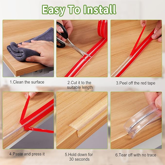 Safety First Baby Proofing: Table Edge Protectors - 16.5ft (5m) Bumper Guards for Baby Furniture & Fireplace Corners