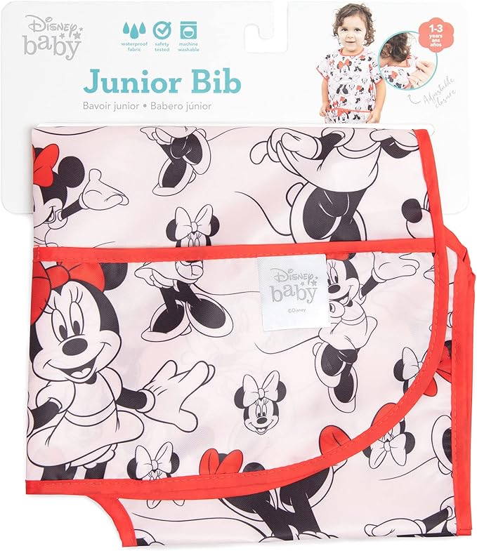 Bumkins Bibs - Toddler Bibs, Waterproof, Large for 1-3 Years, Short Sleeve