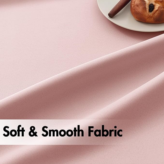 ANRODUO Light Pink Blackout Curtains for Girls Bedroom Living Room, Back Tab Rod Pocket Pinch Pleated Thermal Insulated Room Darkening Curtains 90 Inches Long 2 Panels, 42 x 90 Inch