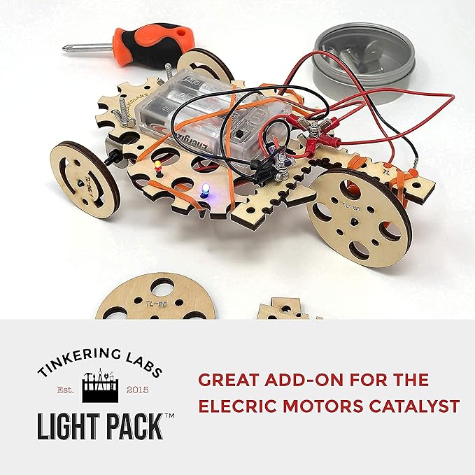 Light Blast Bundle | Electric Motors Catalyst STEM Kit & Light Pack | Learn Electronics, Science for Kids 8+