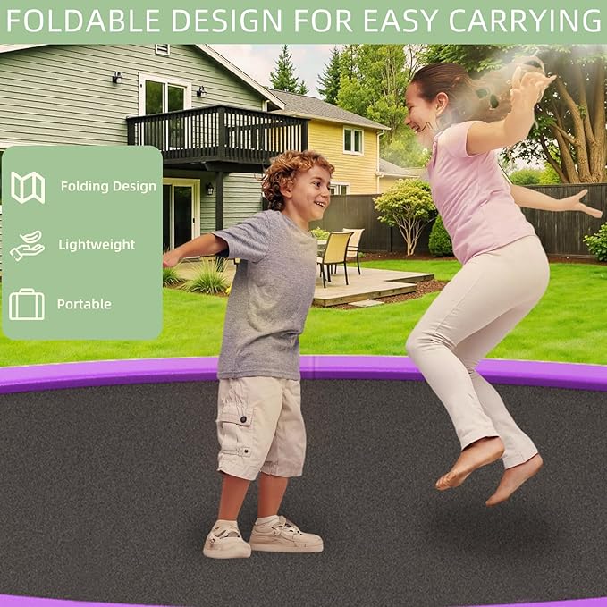 Trampoline Spring Cover, 10ft/12ft/14ft/15ft/16ft Trampoline Replacement Safety Pad, Waterproof Trampoline Accessories Pad for Round Frame