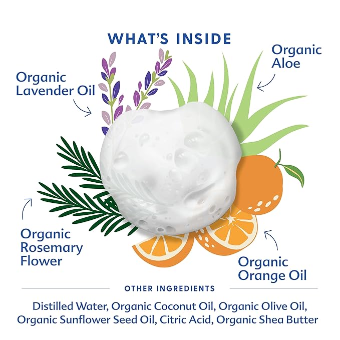 Motherlove Baby & All Soap (2 pack, 7.1 oz) Gentle Foaming All-Purpose Castile Soap Made with Organic Ingredients – Relaxing Lavendar Blossom