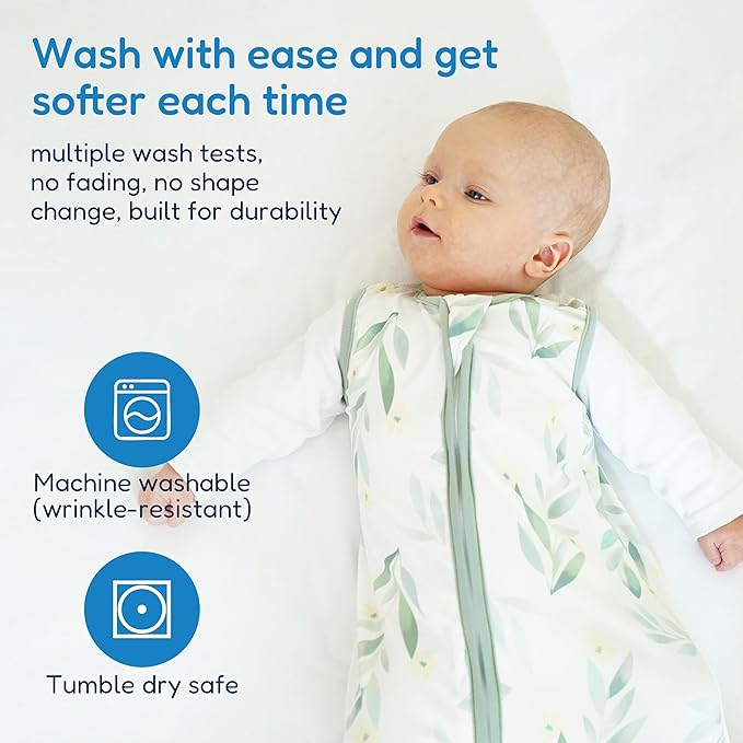 TotAha Sleep Sack 6-12 months 3 Pack, Buttery Soft Wearable Blanket Baby Sleeping Bag with 2-way Safe Zipper, 0.5 TOG, Baby Girl