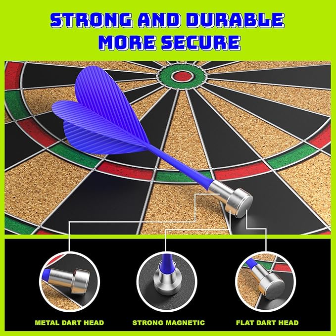 Magnetic Dart Board for Kids Indoor Outdoor Kids Games and Party Games, Christmas Birthday Gifts Toys for Boys Age 3-12