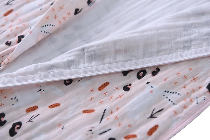 Baby Sleep Sack 0-6 Months Wearable Blanket for Babies 100% Organic Cotton 2-Way Zipper YKK 0.5 TOG Toddler Sleeping Sacks Bunny