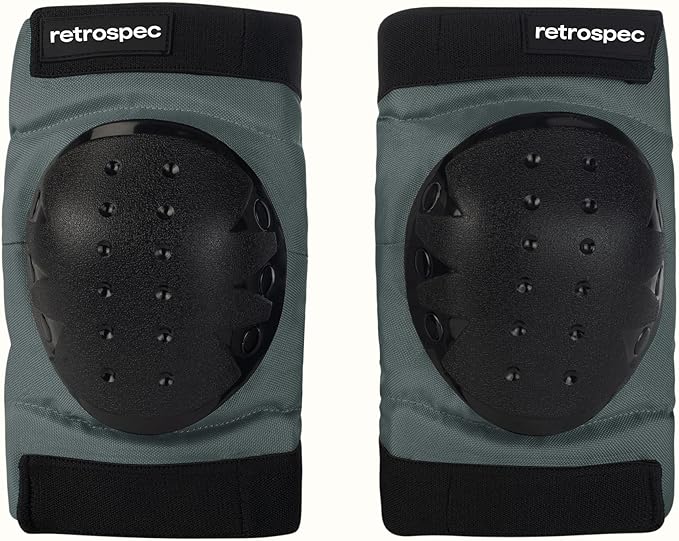 Retrospec Knee Pads, Elbow Pads & Wrist Guards for Men, Women & Kids - Protective Gear for Skateboarding, Roller Skate, Rollerblade, BMX & Scooter - Multi Sport Pad Set