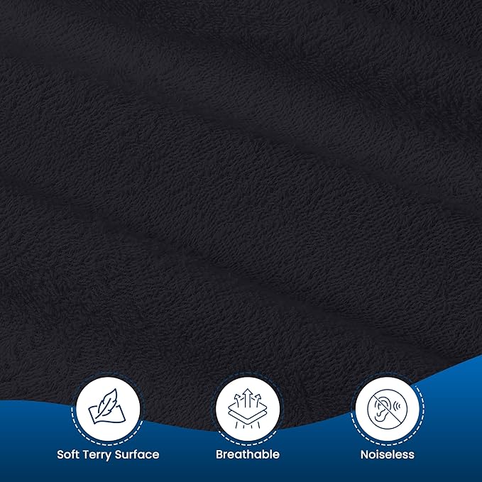 Utopia Bedding Waterproof Mattress Protector Twin XL Size, Premium Terry Mattress Cover 200 GSM, Breathable, Fitted Style with Stretchable Pockets (Black)