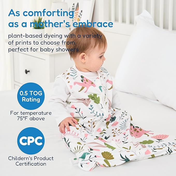 TotAha Sleep Sack 12-18-24 Months 3 Pack, Buttery Soft, Safe Wearable Blanket Baby, Sleeping Bag for Baby with 2-way Zipper, 0.5 TOG