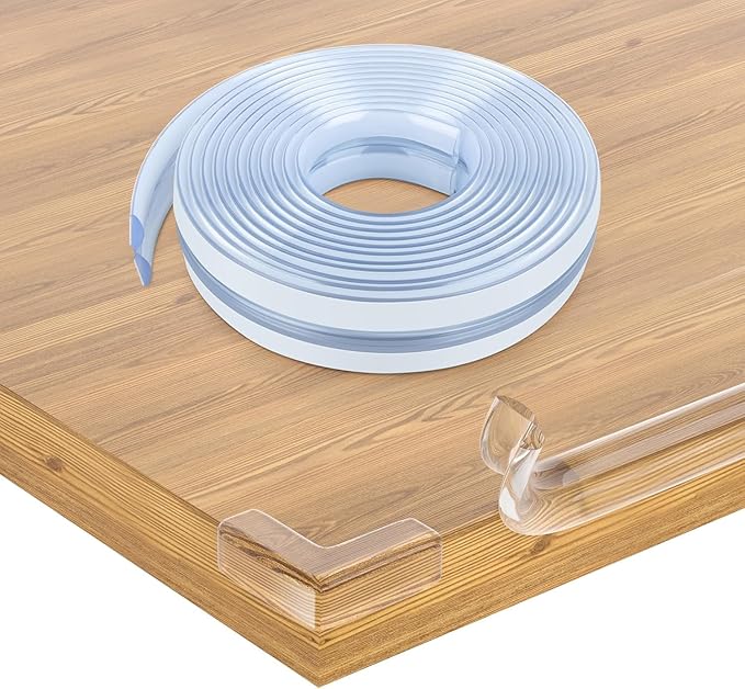 Corner Protectors, Clear Corner Protector Baby Proofing, Soft Edge Protectors,32.8ft(10M) Corner Guards Furniture Corner&Edge Safety Bumpers with Upgraded Strong Adhesive for Furniture&Sharp Corners