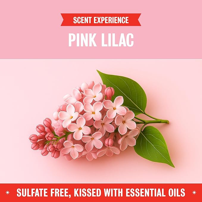 Rebel Green Organic Laundry Detergent - Natural Laundry Soap - Liquid Laundry Detergent with Dispenser Cup - Gentle Laundry Detergent - Fresh Pink Lilac - (68 Load Bottles, 2 Pack)