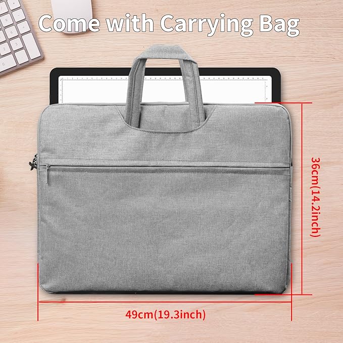 Phylosal Rechargeable A3 Light Pad with Carry Bag, Ultra-Thin Magnetic Tracing Light Box for Drawing, Diamond Art Painting Light Board with Side Button, Super Bright Light Table for Sketching (Black)