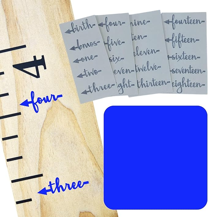 Little Acorns ADD ON - DIY Vinyl Growth Chart Ruler - Height Marker Arrows ONLY - Script - Straight