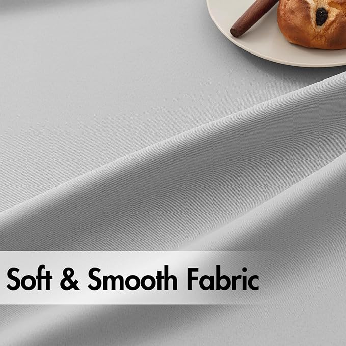 ANRODUO Back Tab Blackout Curtains for Bedroom Living Room, Rod Pocket Pinch Pleated Thermal Insulated Room Darkening Curtains 63 Inches Long 2 Panels, Light Grey, 42 x 63 Inch