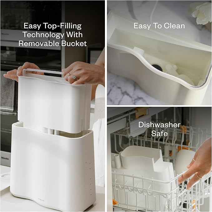 Vitruvi Cloud Humidifier for Bedroom (Snow White)