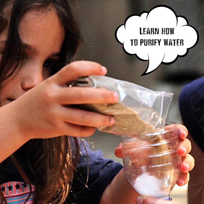 Einstein’s Young Survivor Science Kit for Kids. STEM for Boys & Girls Aged 8 and Above. Over a Dozen of Exciting Experiments Inside. Detailed Picture Guide Included.