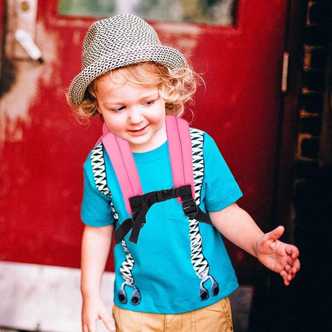 JiePai Cow Toddler Kids Backpack with Harness Leash for Boys Girls Age 1-3