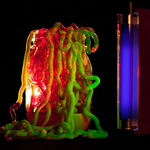 Steve Spangler Science String Slime Deluxe Kit, Includes Pink, Blue, Yellow & Clear (3.4 oz. Each) – DIY Slime Science Experiment Kit for Kids, Learn/Teach Science of Polymers, Exciting STEM Activity