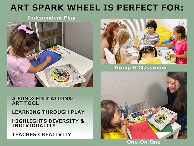 Art Game for Kids: Inspiring Drawing & Painting Activity for Young Artists, Parents & Teachers – Fun Art Supplies & Unique Gift for Kids 5+ – Perfect Educational Toy for Classrooms