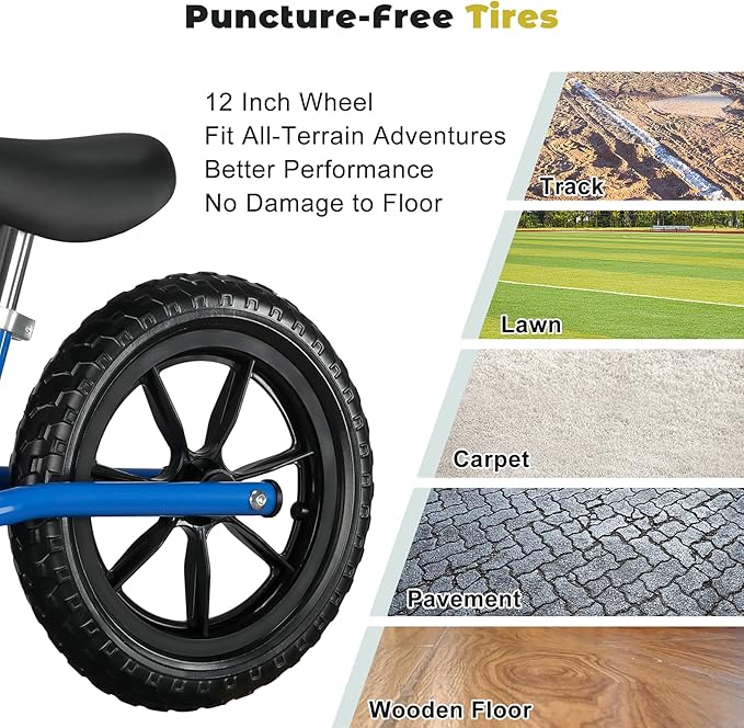 Toddler Balance Bike Toys for 2 to 5 Year Old Girls Boys Adjustable Seat and Handlebar No-Pedal Training Bike Best Gifts for Kids