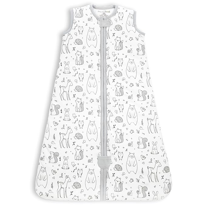 Mama Cheetah Baby Sleep Sack 2.5 TOG, Winter Baby Sleeping Bag with 2-Way Zipper, Organic Cotton Swaddle Transition Wearable Blanket for Boy Girl Infant Toddler, 18-24 Months, 1-Pack