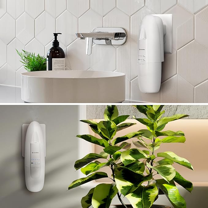 AromaPlan Authentic Plug in Waterless Diffuser (2 Pack)- Fragrance Diffuser, Waterless Diffusers for Essential Oils, Wall Diffusers Plug in-Up to 500 Sq. FT Coverage - Nanotechnology Plug in (White)