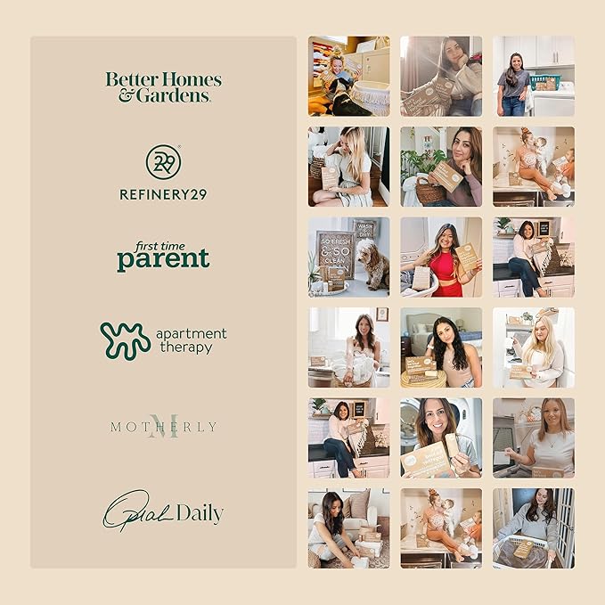 Kind Laundry Detergent Sheets with Stain-Fighting Enzymes - Plant Powered Eco-Friendly Laundry Soap Sheets - Home or Travel Laundry Detergent - Ocean Breeze, 32 Loads (Mom's Choice Award Winner)