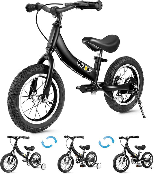 Balance Bike 2 in 1,The Dual Use of a Kids Balance Bike and Toddler Bike, for 2 3 4 5 6 7 Years Old -12 14 16 Inches with Training Theory, Brake, Pedal