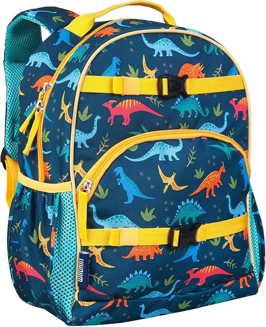 Wildkin ECO rPET 15-inch Kids Backpack – Sustainable, Padded, Adjustable – Jurassic Dinosaurs