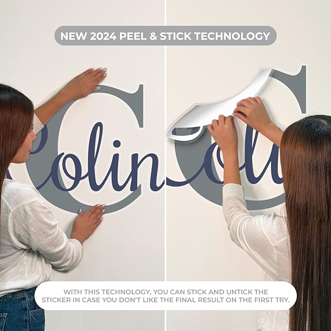 CRYPTONITE Personalized Name & Initial Tinkerbell Vinyl Wall Decals - Baby Girl Bedroom Decor - Fairy & Princess Wall Decals (B. Peter Pan)