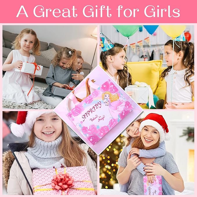 AIPRIDY Charm Bracelet Making Kit,Unicorn Mermaid Crafts Gifts Set Can Inspires Imagination and Creativity,Jewelry Making Kit Perfect Gifts for Girls 5-12 Years Old (72 Pieces Rose)