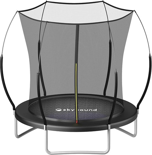 SkyBound 14 FT 12 FT 10FT 8FT 6FT Springless Trampoline for Kids and Adults - Recreational Trampolines with AntiRust Coating - Bungee Cords Outdoor Trampoline for Kids - No-Gap Design Zipper System
