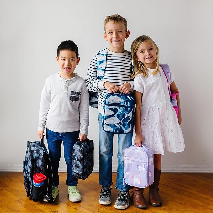 Wildkin ECO rPET Kids Backpack – Recycled, Padded, Adjustable for School & Travel – Sharks