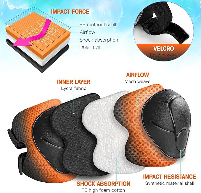 Toddler/Kids Bike Helmet Set for Boys Girls 3D Adjustable Kids Helmet Protective Gear Set Knee Elbow Wrist Pads and Multi-Sports Skateboard Scooter Cycling Roller Balance Bike