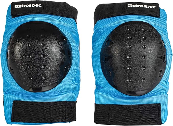 Retrospec Knee Pads, Elbow Pads & Wrist Guards for Men, Women & Kids - Protective Gear for Skateboarding, Roller Skate, Rollerblade, BMX & Scooter - Multi Sport Pad Set