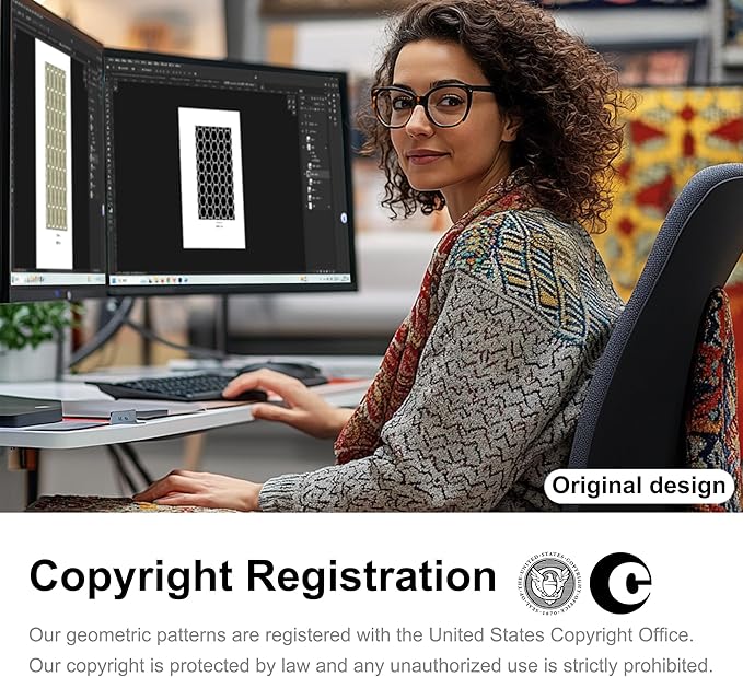 ONASAR 5x7 Area Rugs for Living Room Bedroom, Washable Fluffy White and Beige Faux Fur Bedside Rug, Geometric Boho Soft Plush Shaggy Floor Carpet Mat for Nursery Kids Girls Teen Dorm Home Decor